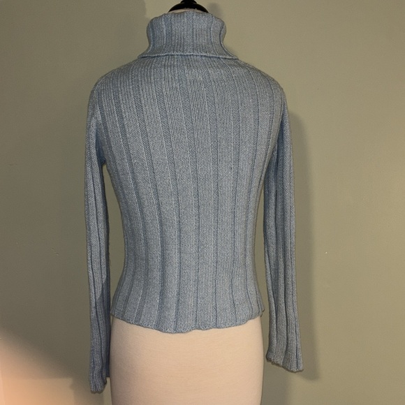GAP XXL (14-16) girls. Light blue knitted turtleneck sweater - Picture 7 of 10